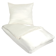 Enfärgat sänglinne - Vitt sängset - 100% mullbärssilke - Butterfly Silk sänglinne